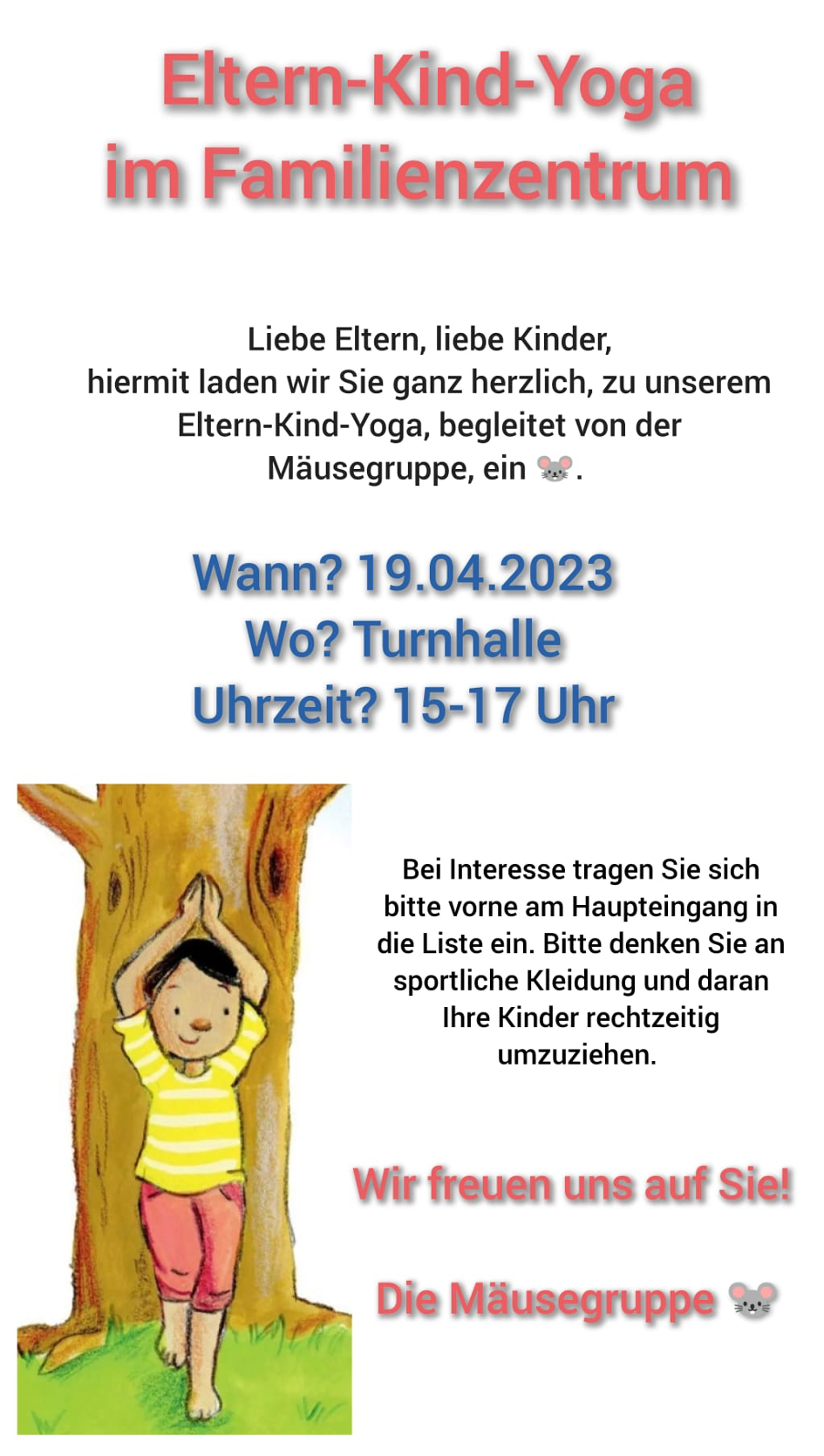 Eltern Kind Yoga - April 2023