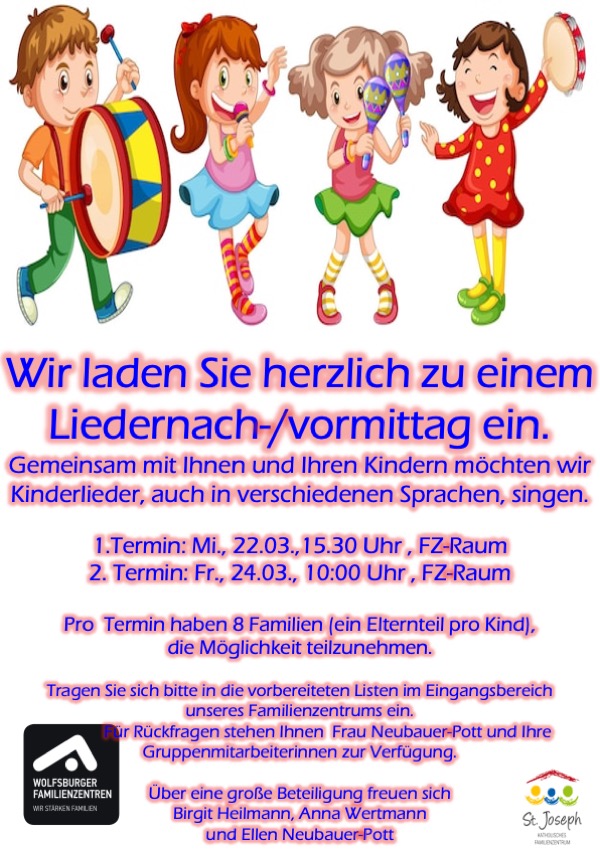 Liedernachmittag Maerz 2023